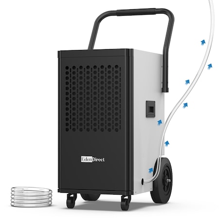 Elexnux Dehumidifiers, White, 16.93 in, 115V ZROL50-56